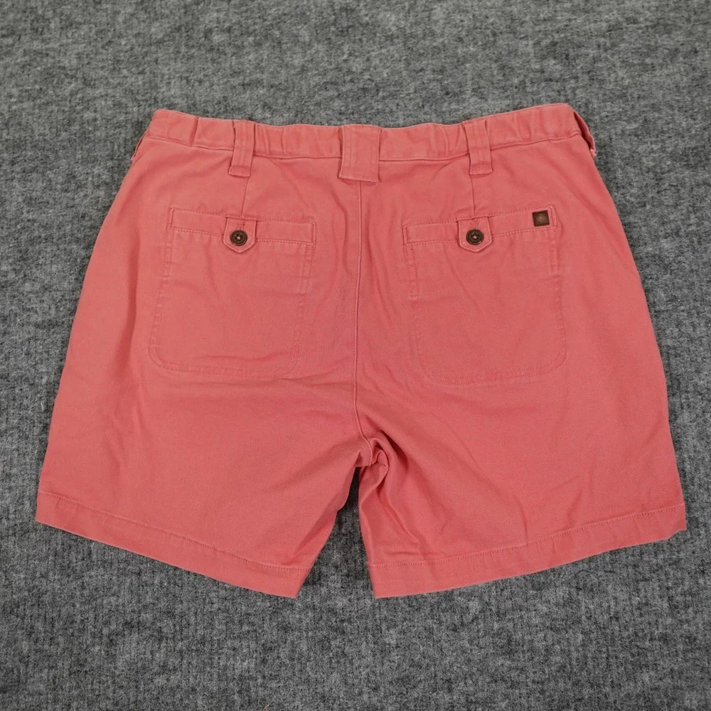 The Territory Ahead Mission‎ Comfort Chino Shorts Mens 36 Coral Hidden Elastic